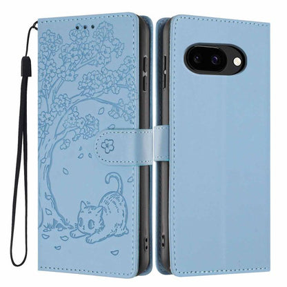 Tree Cat Embossed Flip Vegan Leather Phone Case, For Google Pixel 10a, For Google Pixel 10 Pro XL, For Google Pixel 10 / 10 Pro, For Google Pixel 9a, For Google Pixel 9 Pro XL, For Google Pixel 9 / 9 Pro, For Google Pixel 8a, For Google Pixel 8 Pro    ...