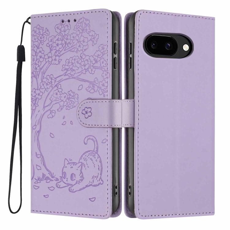 Tree Cat Embossed Flip Vegan Leather Phone Case, For Google Pixel 10a, For Google Pixel 10 Pro XL, For Google Pixel 10 / 10 Pro, For Google Pixel 9a, For Google Pixel 9 Pro XL, For Google Pixel 9 / 9 Pro, For Google Pixel 8a, For Google Pixel 8 Pro    ...