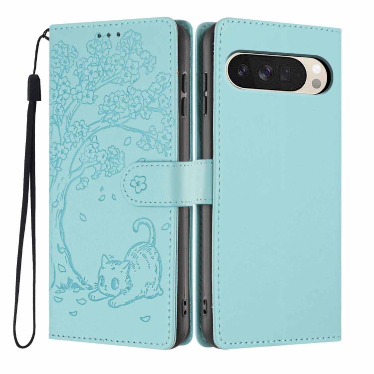 Tree Cat Embossed Flip Vegan Leather Phone Case, For Google Pixel 10a, For Google Pixel 10 Pro XL, For Google Pixel 10 / 10 Pro, For Google Pixel 9a, For Google Pixel 9 Pro XL, For Google Pixel 9 / 9 Pro, For Google Pixel 8a, For Google Pixel 8 Pro    ...