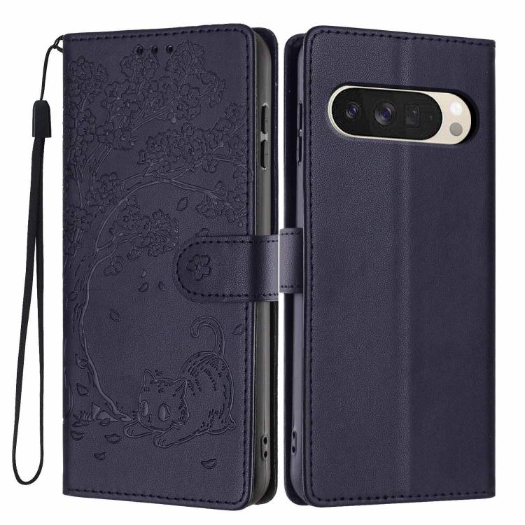 Tree Cat Embossed Flip Vegan Leather Phone Case, For Google Pixel 10a, For Google Pixel 10 Pro XL, For Google Pixel 10 / 10 Pro, For Google Pixel 9a, For Google Pixel 9 Pro XL, For Google Pixel 9 / 9 Pro, For Google Pixel 8a, For Google Pixel 8 Pro    ...