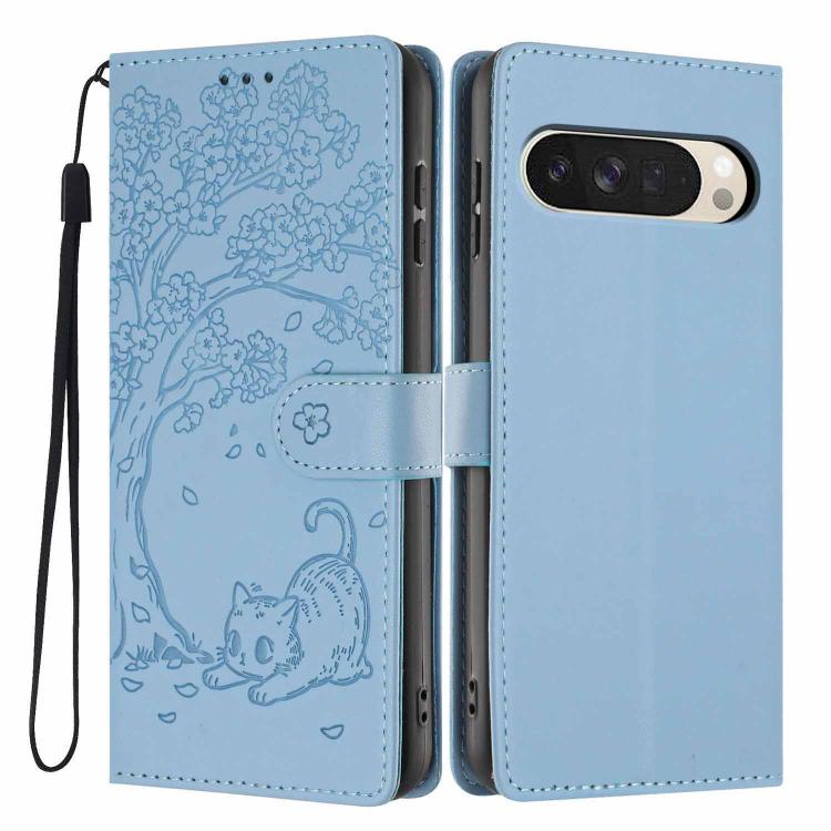 Tree Cat Embossed Flip Vegan Leather Phone Case, For Google Pixel 10a, For Google Pixel 10 Pro XL, For Google Pixel 10 / 10 Pro, For Google Pixel 9a, For Google Pixel 9 Pro XL, For Google Pixel 9 / 9 Pro, For Google Pixel 8a, For Google Pixel 8 Pro    ...