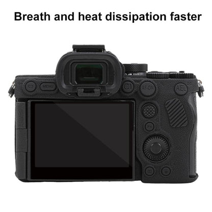 Litchi Texture Soft Silicone Protective Case, For Sony Alpha 7 V / ILCE-7M5
