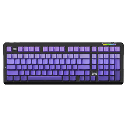 LINGBAO K98 101 Keys Triple-mode Wireless Game Keyboard, Black Pink-Flower Field Axis, Black Red-Red Rabbit Axis, White-Glazed Tile Axis, Blackberry Powder-Red Rabbit Axis Pro, Blackberry Powder-Glazed Tile Axis, White Purple-Flower Field Axis         ...
