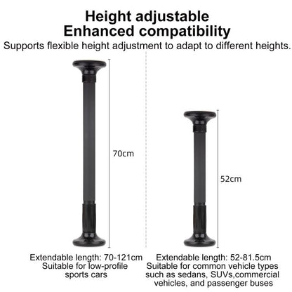In-Car Camera Adjustable Mount Support Pole Extension Rod, 52-81.5cm Basic, 70-121cm Extended, Basic 4 in 1 Set with Crab Clip, Extend 4 in 1 Set with Crab Clip, Basic 5 in 1 Set with Clip Pocket Frame, Extend 5 in 1 Set with Clip Pocket Frame         ...
