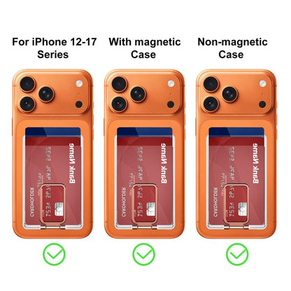 XDcase Magnetic Back Card Slot with Holder For iPhone / Galaxy & More