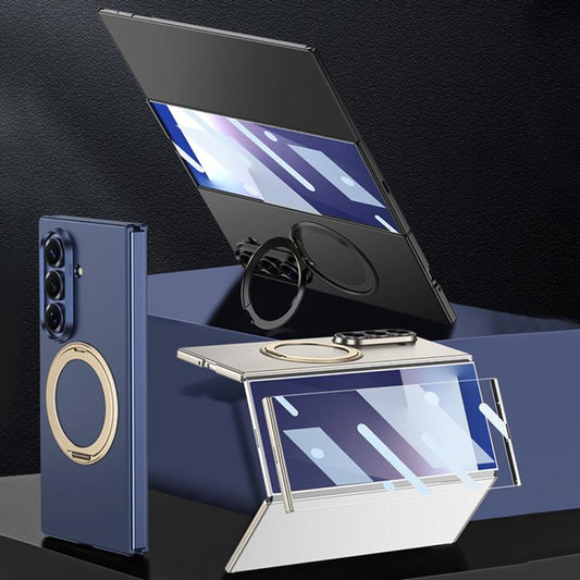 GKK Integrated Full Cover Frame Ultra-thin Magnetic Phone Case with Rotating Holder, For Samsung Galaxy Z TriFold