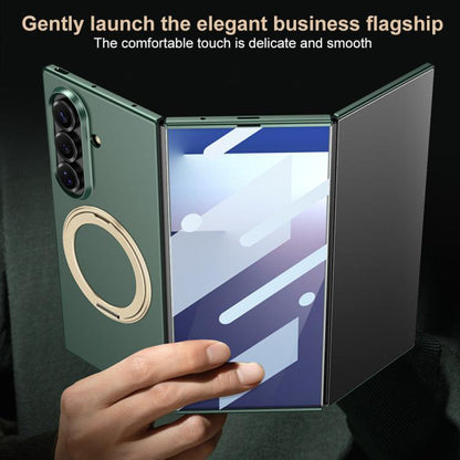 GKK Integrated Full Cover Frame Ultra-thin Magnetic Phone Case with Rotating Holder, For Samsung Galaxy Z TriFold