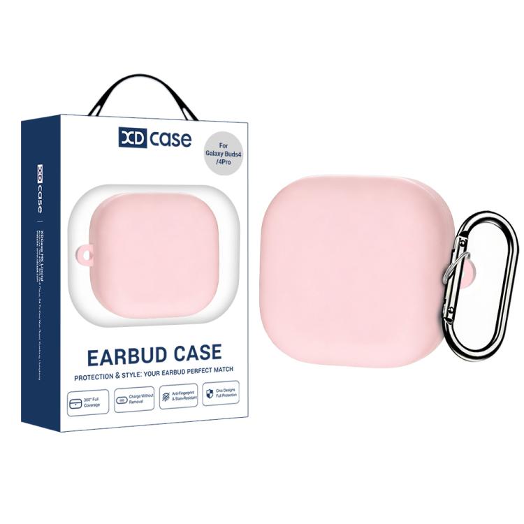 XDcase Solid Color Liquid Silicone Earbuds Case with Hook, For Samsung Galaxy Buds4 / 4 Pro