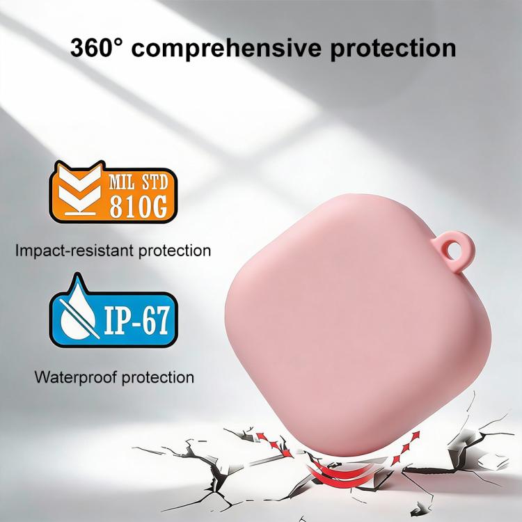 XDcase Solid Color Liquid Silicone Earbuds Case with Hook, For Samsung Galaxy Buds4 / 4 Pro