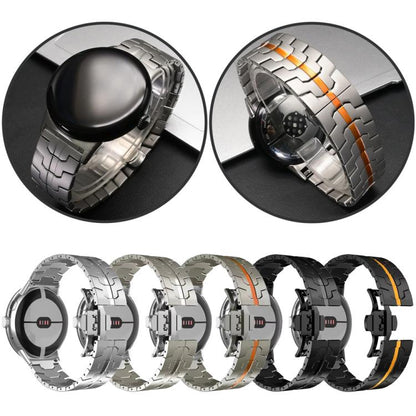 Bracelet de montre en acier inoxydable avec boucle papillon Iron Man, pour Google Pixel Watch 4 / 3 / 2 / 1 41mm