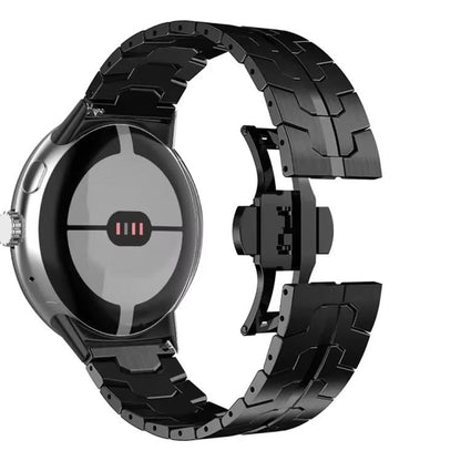 Bracelet de montre en alliage d'aluminium avec boucle papillon Iron Man, pour Google Pixel Watch 4 / 3 45mm