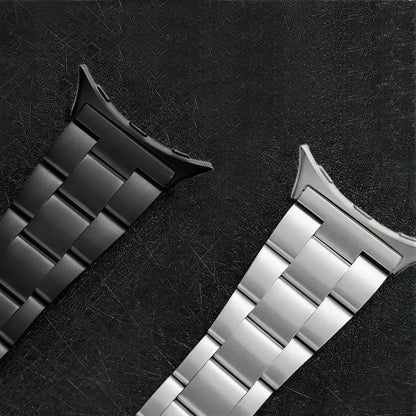 Slim Three Beads Stainless Steel Watch Band, For Google Pixel Watch 4 / 3 / 2 / 1 41mm