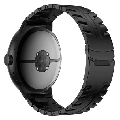 Split Design Iron Man Safety Buckle Titanium Alloy Watch Band, For Google Pixel Watch 4 / 3 45mm