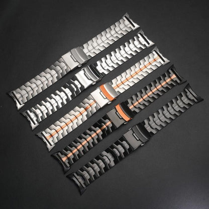Split Design Iron Man Safety Buckle Titanium Alloy Watch Band, For Google Pixel Watch 4 / 3 45mm
