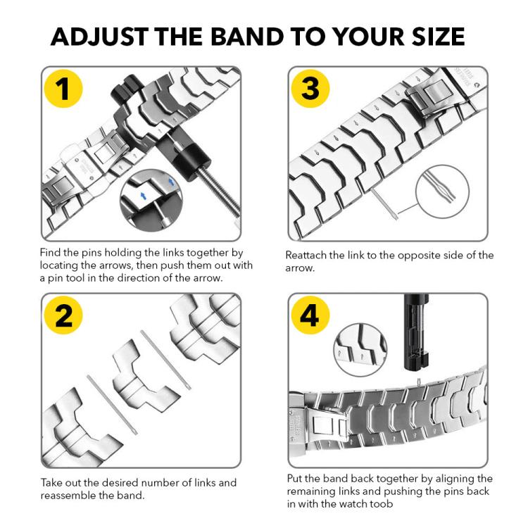 Split Design Iron Man Safety Buckle Titanium Alloy Watch Band, For Google Pixel Watch 4 / 3 45mm