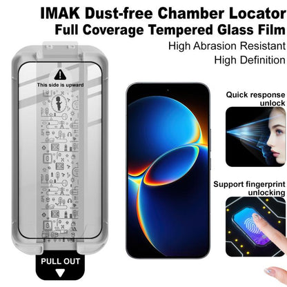 imak Dust-free Chamber Locator Full Coverage Tempered Glass Film, For Redmi K90 Max, For Redmi Turbo5 Max 5G, For Redmi Turbo5 5G / Poco X8 Pro 5G, For Redmi K90 Pro Max/POCO F8 Ultra, For Redmi K90/POCO F8 Pro 5G, For Redmi Note 15 Pro 5G Global 163.6...