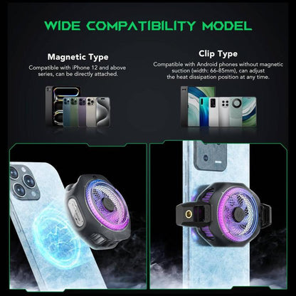 Black Shark Mag-Cooler 4 Pro 27W Magnetic Semiconductor Cooling Back Clip Phone Radiator, Mag-Cooler 4 Pro