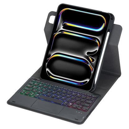 360-degree Rotation Backlight Bluetooth Keyboard Leather Tablet Case with Touchpad, For iPad Pro 11 2025 / 2024, For iPad 2025 / 2022, For iPad Air 11 2025 / iPad Pro 11 2022, For iPad 10.2 2021 / 2019 / iPad Air 3