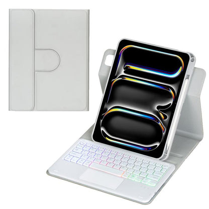 360-degree Rotation Backlight Bluetooth Keyboard Leather Tablet Case with Touchpad, For iPad Pro 11 2025 / 2024, For iPad 2025 / 2022, For iPad Air 11 2025 / iPad Pro 11 2022, For iPad 10.2 2021 / 2019 / iPad Air 3
