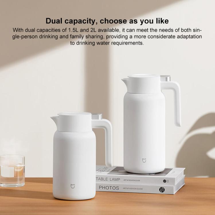 Xiaomi Mijia Stainless Steel Thermos Flask, 1.5L, 2L