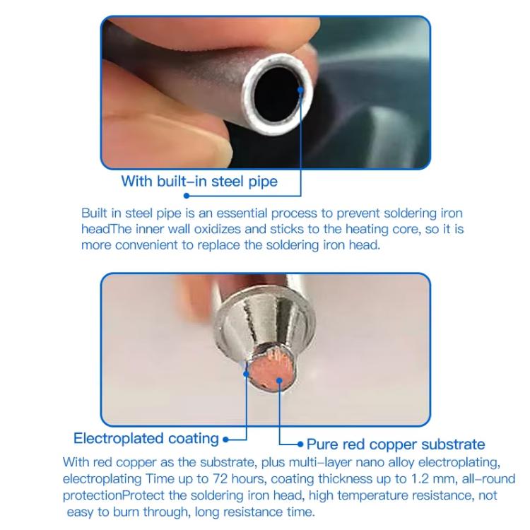 MaAnt ANT936 Series Lead-free Environmental Protection Universal Soldering Iron Tips, 1.6K, K, SK, 1.6SK, I, B, 1C, 2C, 3C, 4C, 5C, J, 0.8D, 1.2D, 1.6D, 2.4D, 3.2D