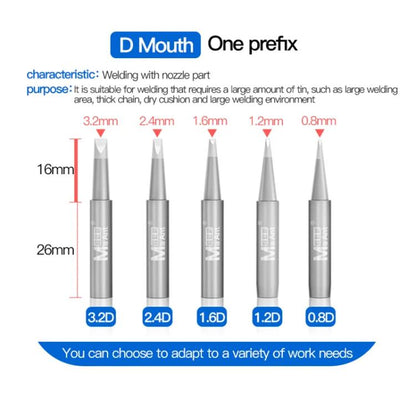 MaAnt ANT936 Series Lead-free Environmental Protection Universal Soldering Iron Tips, 1.6K, K, SK, 1.6SK, I, B, 1C, 2C, 3C, 4C, 5C, J, 0.8D, 1.2D, 1.6D, 2.4D, 3.2D