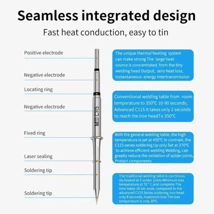 MaAnt C-115 Series Efficient Heat Conduction Lead-free Soldering Iron Tips for T210 / T26 Handles, K 112, IS 118, I 101