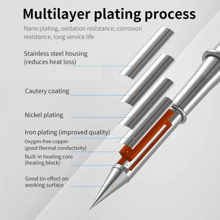 MaAnt C-115 Series Efficient Heat Conduction Lead-free Soldering Iron Tips for T210 / T26 Handles, K 112, IS 118, I 101