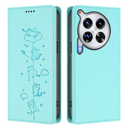 Cute Cats Embossed Magnetic RFID Vegan Leather Phone Case, For Tecno Camon 30 Premier, For Tecno Camon 30 5G / 4G, For Tecno Spark 20 Pro+ 4G, For Tecno Spark 20 Pro / Infinix Hot 40 4G, For Tecno Spark Go 2024 / 20 4G, For Tecno Pova 5 Pro 5G         ...