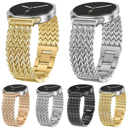 xDfind Herringbone Braided Stainless Steel Watch Band, For Samsung Galaxy Watch Ultra / Ultra 2025, For Samsung Galaxy Watch8 / Watch8 Classic