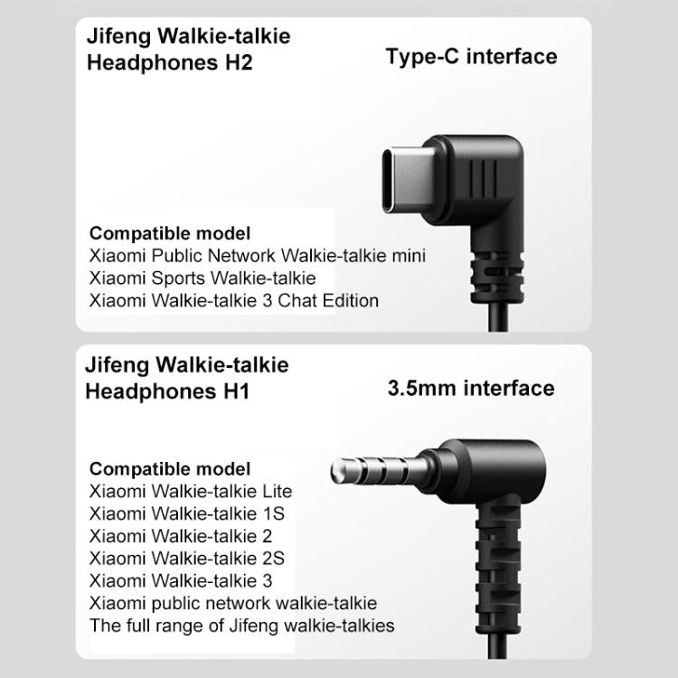 Xiaomi Youpin H1 Walkie Talkie Dedicated 3.5mm Jack Earpiece, H1