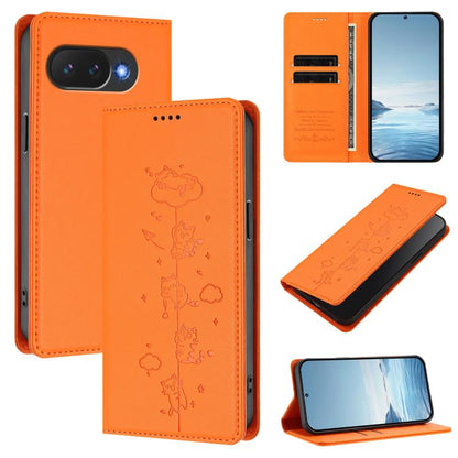 Cute Cats Embossed Magnetic RFID Vegan Leather Phone Case, For Google Pixel 11 Pro XL, For Google Pixel 11 Pro / Pixel 11, For Google Pixel 10a, For Google Pixel 10 Pro XL / Pixel 9 Pro XL, For Google Pixel 10 / 10 Pro / Pixel 9 / 9 Pro                ...