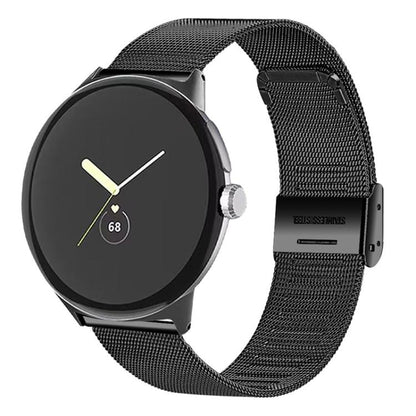 Milan Buckle Fine Mesh Metal Watch Band, For Google Pixel Watch 4 / 3 45mm