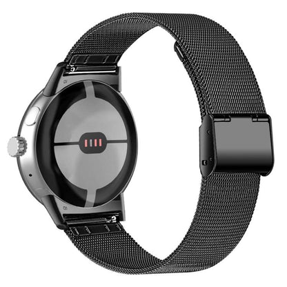 Milan Buckle Fine Mesh Metal Watch Band, For Google Pixel Watch 4 / 3 45mm