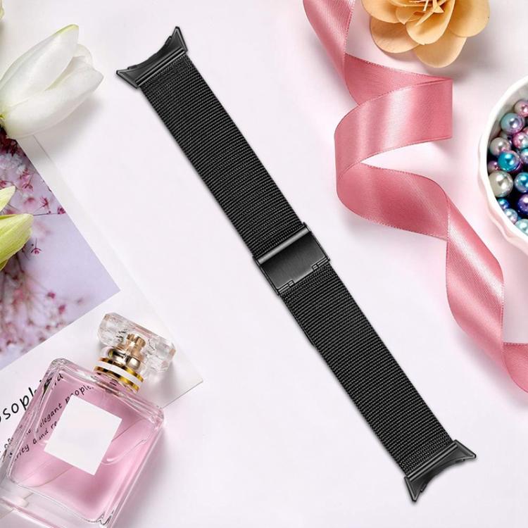 Milan Buckle Fine Mesh Metal Watch Band, For Google Pixel Watch 4 / 3 45mm