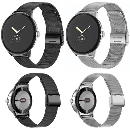 Milan Buckle Fine Mesh Metal Watch Band, For Google Pixel Watch 4 / 3 45mm