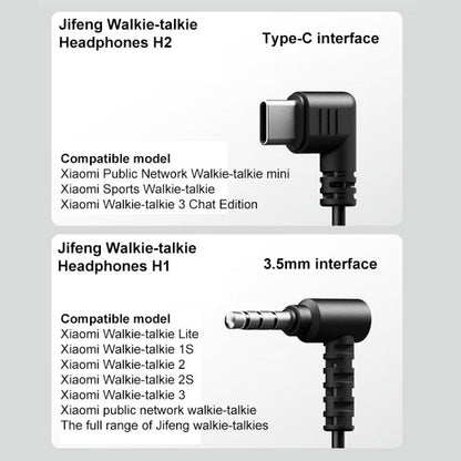Xiaomi Youpin H2 Walkie Talkie Dedicated Type-C Jack Earpiece, H2