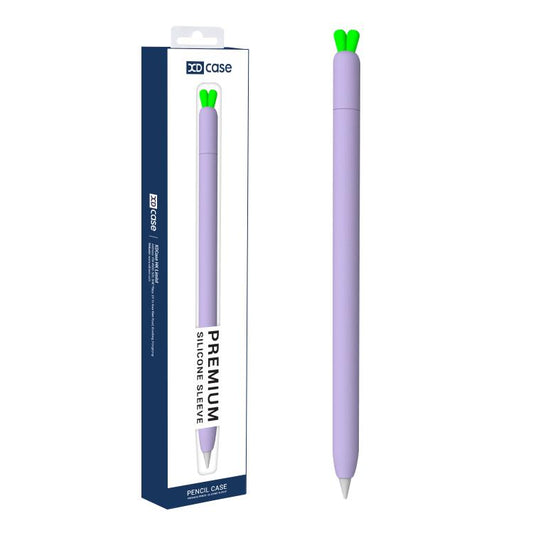 Étui de protection en silicone antidérapant XDcase, motif carottes mignonnes, pour stylet Apple Pencil Pro / 2