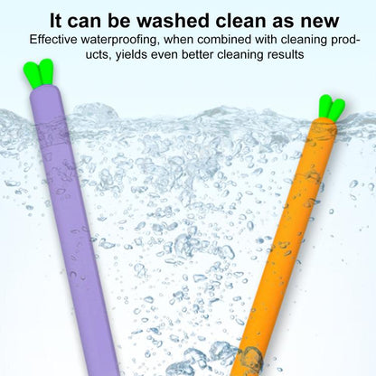 XDcase Cute Carrots Design Anti-Slip Silicone Stylus Pen Sleeve, For Apple Pencil Pro / 2