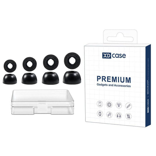 XDcase 4 Pairs Replacement Memory Foam Ear Tips, XS/S/M/L Size, 4 Pairs XS/S/M/L Size