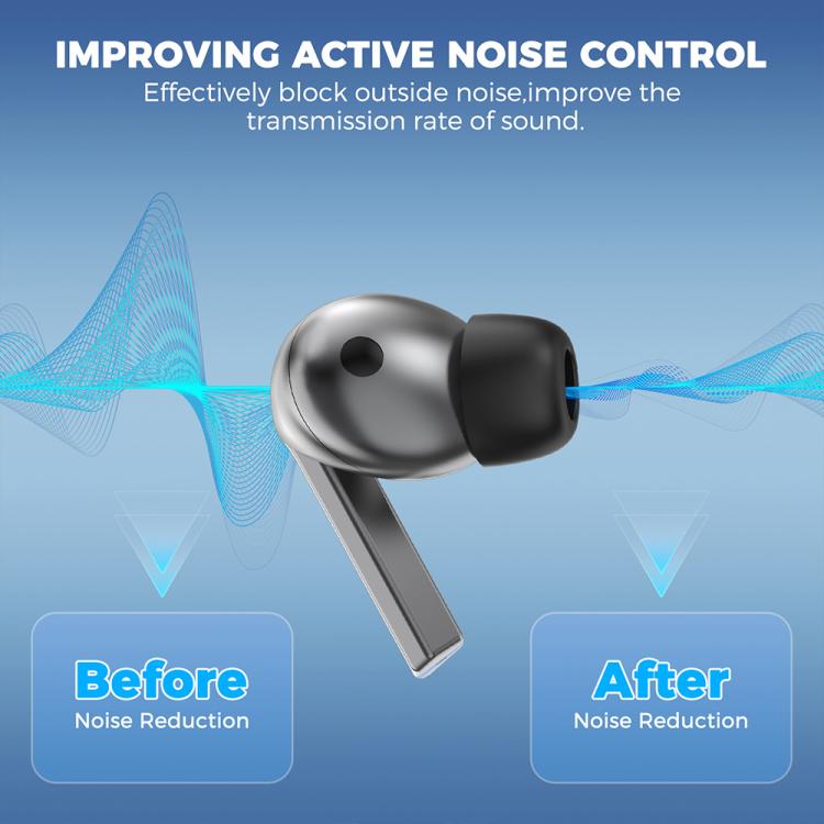 XDcase 4 Pairs Replacement Memory Foam Ear Tips, XS/S/M/L Size, 4 Pairs XS/S/M/L Size