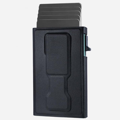 Magnetic Automatic Pop-up Mobile Phone Holder RFID Card Slots
