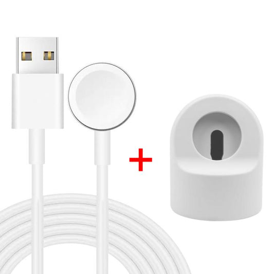 xDfind pour Apple Watch support de chargement en silicone et ensemble de chargeur USB, Silicone+USB (blanc), Silicone+USB (noir)