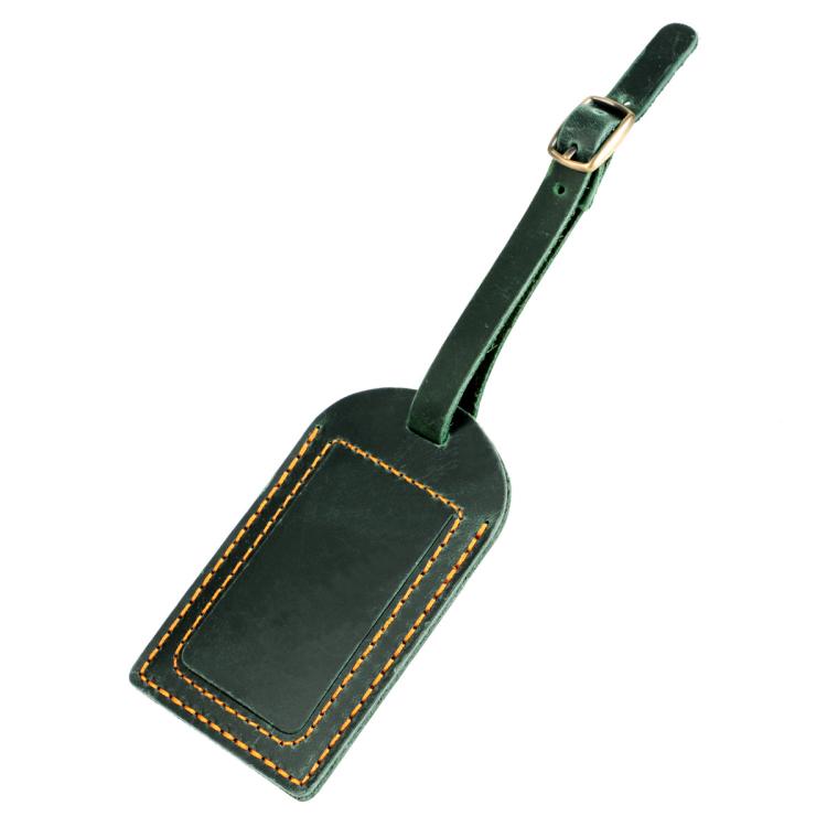 Crazy Horse Genuine Leather Luggage Tag Boarding Pass Card Holder