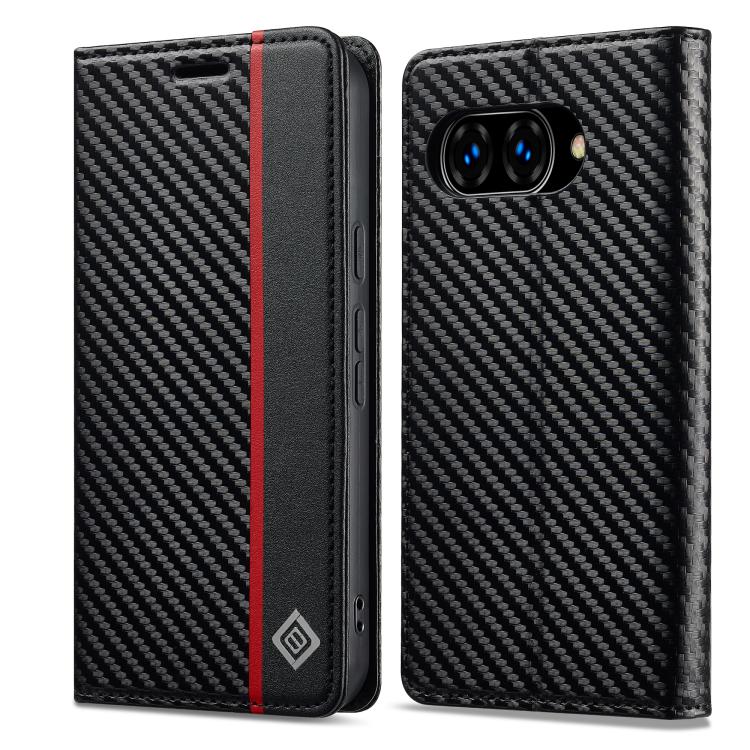 LC.IMEEKE Carbon Fiber Leather Phone Case, For Google Pixel 10a