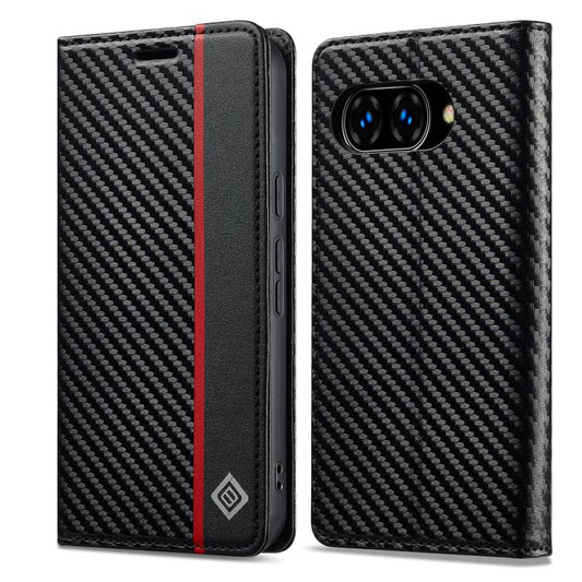 LC.IMEEKE Carbon Fiber Leather Phone Case, For Google Pixel 10a