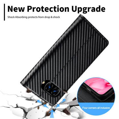 LC.IMEEKE Carbon Fiber Leather Phone Case, For Google Pixel 10a