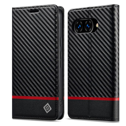 LC.IMEEKE Carbon Fiber Leather Phone Case, For Google Pixel 10a