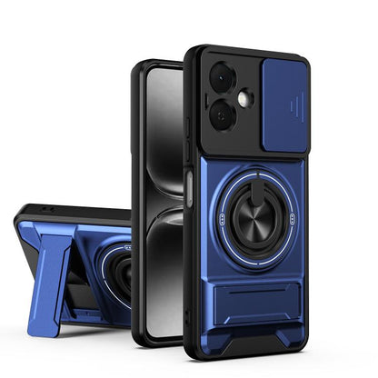 Lens Sliding Window Multifunctional Magnetic Shockproof Phone Case, For Tecno Pova 8 5G, For Tecno Spark 50 5G, For Tecno Pova Curve 2 5G, For Tecno Spark 50 4G, For Tecno Camon 50 Pro 4G, For Tecno Camon 50 4G, For Tecno Spark Go 3                    ...