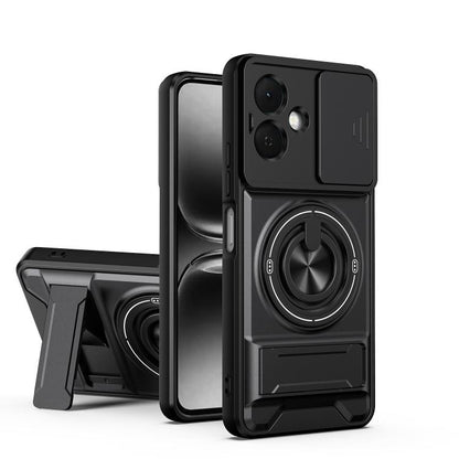 Lens Sliding Window Multifunctional Magnetic Shockproof Phone Case, For Tecno Pova 8 5G, For Tecno Spark 50 5G, For Tecno Pova Curve 2 5G, For Tecno Spark 50 4G, For Tecno Camon 50 Pro 4G, For Tecno Camon 50 4G, For Tecno Spark Go 3                    ...